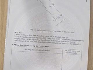 Bán đất cổ loa, đông anh, hà nội, diện tích 54.5m2. mặt tiền 4m đất vuông vắn