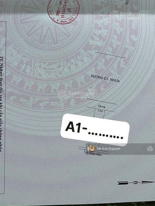 Chủ cần tiền kinh doanh nên nhượng gấp lô đất mt thống nhất a5, lô trục d1 32m khu bình nguyên