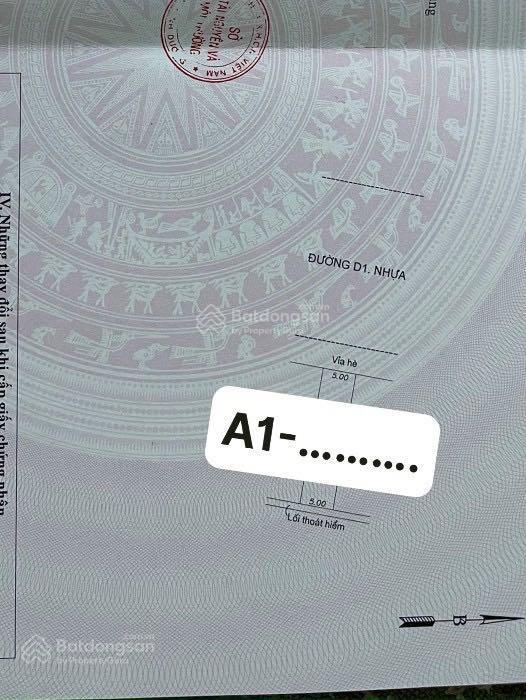 Chủ kẹt vốn ngân hàng nên cần bán gấp nền nhà phố trục chính d1  thống nhất, đường 32m bình nguyên