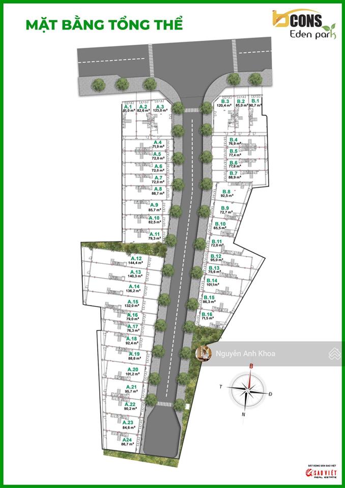 Bcons eden park bình thung đầu tư giá f0 với vốn ban đầu 1.5 tỷ cách metro 300m