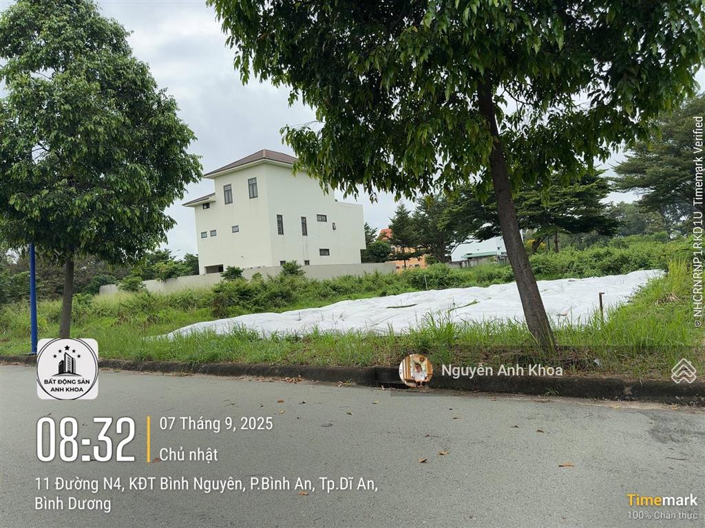 Chủ cần ra gấp lô đất nền biệt thự 300m2 khu đô thị bình nguyên đường 16m, xây tự do