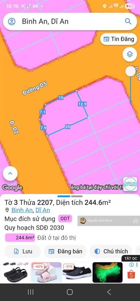 Siêu phẩm  lô góc 2 mặt tiền khu tái định cư châu thới giá chỉ 10 tỷ 8