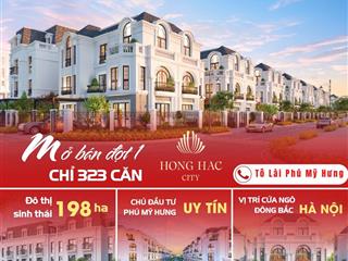 Mở bán giai đoạn 1 biệt thự dự án hồng hạc bắc ninh. trực tiếp cđt. giá hấp dẫn. ưu đãi cao