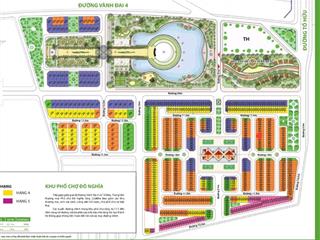 Biệt thự lô góc  277m2  3 mặt thoáng  đường 25m  cách công viên 50m  giá 198tr/m2