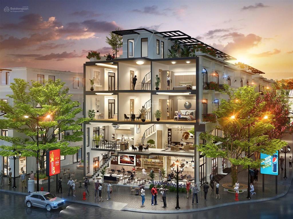 Thu hồi vốn bán gấp căn liền kề 85m2, xây 4 tầng, mt 5m, mặt đường 20m, thị trấn ân thi hưng yên