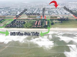 Đất 2 mặt tiền ngay bãi tắm biển sơn thủy, dt 199m2 chỉ 17, x tỷ