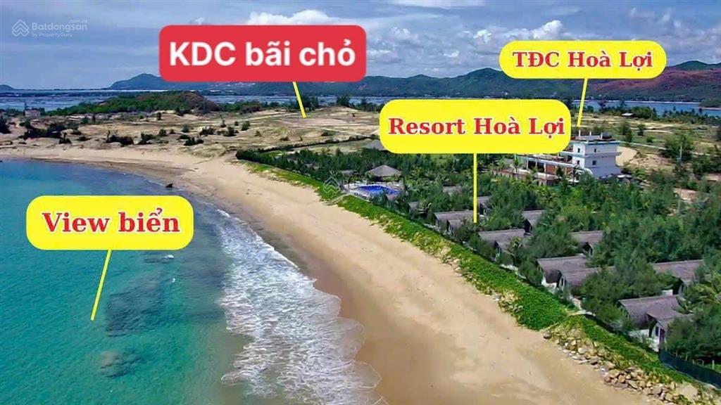 Đất đấu giá full thổ cư view biển cạnh resort hoà lợi tx. sông cầu chỉ 6tr/m2 dt 161m2