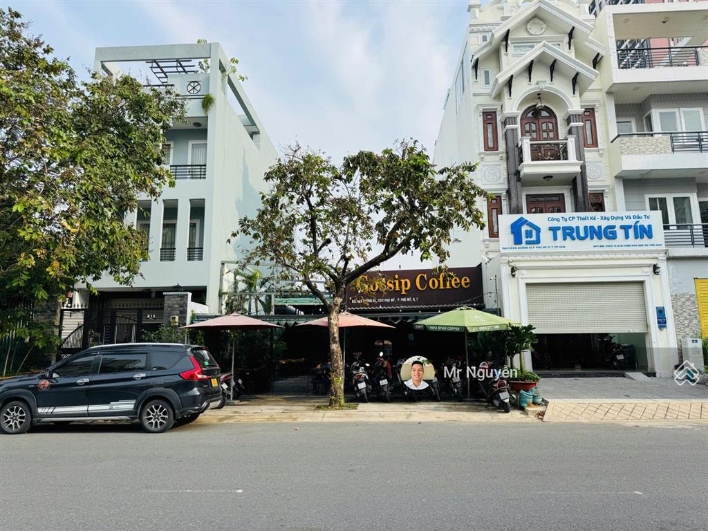 Bán gấp lô đất mt đường d7 lộ giới 14m nhà phố kdc phú mỹ 2, dt 5x18m  giá 8 tỷ (sổ hồng riêng)