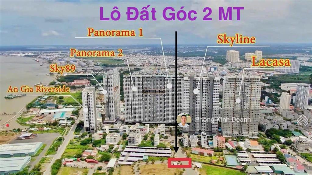 Bán đất góc 2 mặt tiền vị trí kinh doanh đào trí + lê thị chợ, dt 8x18,5m kdc phú thuận q7