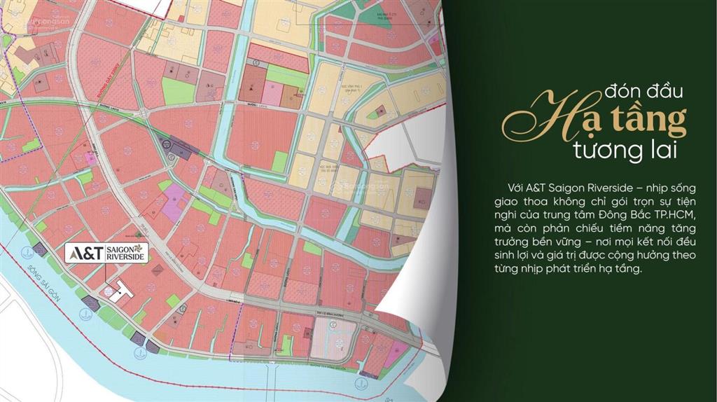 Hàng nội bộ a&t saigon riverside 3,8 tỷ, 68m2, 2pn view trực diện sông saigon
