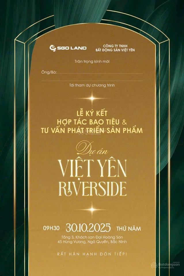 Chính thức việt yên riverside  tâm điểm đầu tư  bắc ninh cực hot quý 4.2025