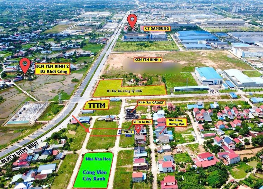 Bán gấp 96m2 tại khu đấu giá hồng tiến phổ yên thái nguyên, vị trí siêu đẹp, giá siêu hấp dẫn