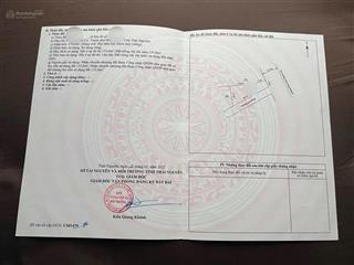 Bán gấp 270m2 có 135m2 tc lô góc bám trục chính đường cmt8 phường phố cò tp sông công thái nguyên