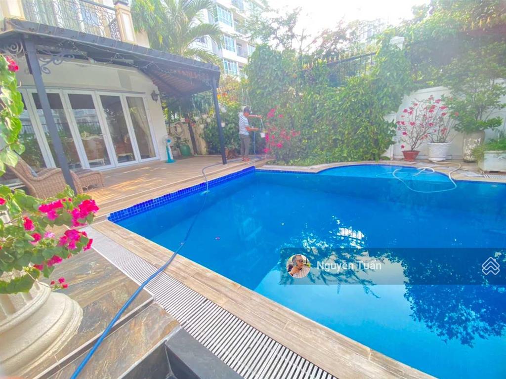 Bán biệt thự hồ bơi sân vườn mặt tiền đường số, phường thảo điền quận 2. dt 400m2 giá chỉ 62tỷ