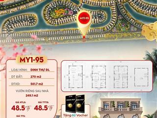 Top 3 căn vip nhất trong 81 căn dinh thự độc bản ven sông phiên bản giới hạn, 520m2, chỉ 42 tỷ