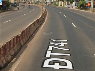 Bán cặp góc mặt tiền đường đt 741 ngay chợ tân lập, đồng phú thổ cư 100m2 2 mặt tiền