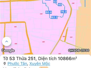 Cần bán miếng rất đẹp 1ha1(11000m2) ngay sau lưng chợ cây điệp phước tân