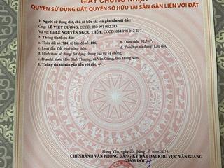 Cần tiền bán nhanh 52.3m nhỏ xinh tại văn giang