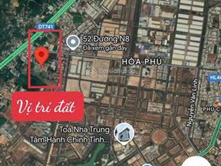 Bán lô đất cách tp mới bình dương chỉ 2.5km, giá 1 tỷ6 /105m2 thổ cư 100%