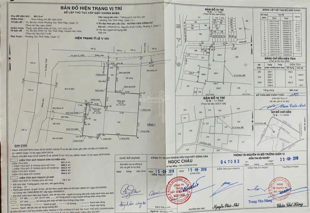 Bán đất q12 bán đất dt 962m2 tiện phân tách hoặc xưởng giá 32tr/m2
