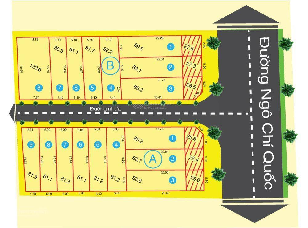 Bán đất thủ đức lô đất mt ngô chí quốc dt 117.3m2, giá 7 tỷ giá cạnh tranh siêu tốt