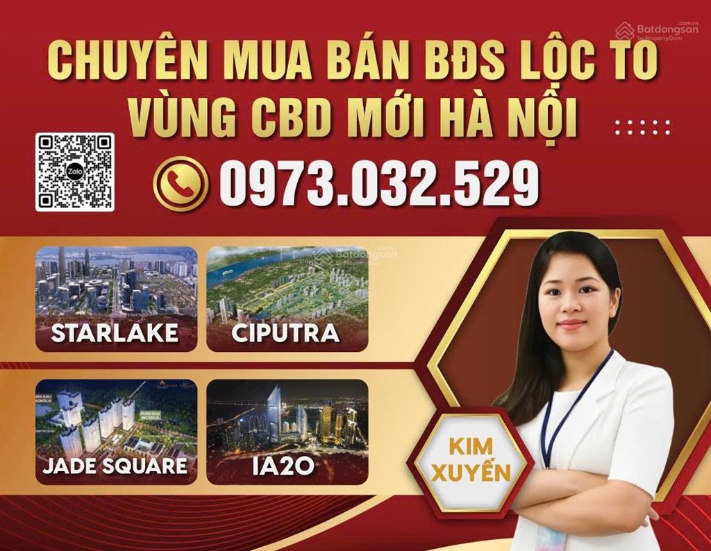 Bán căn shophouse dự án jade square 3 mặt thoáng 150m2 giá 40 tỷ! 0973 032 ***