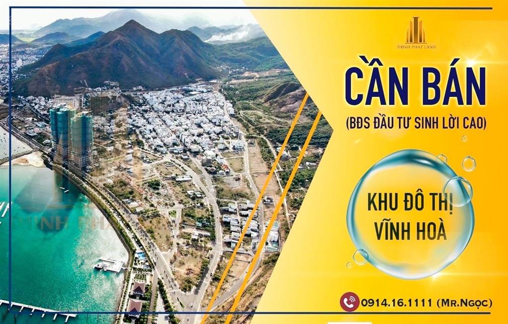Cần bán gấp các lô đất biệt thự thuộc kđt vĩnh hòa giá chỉ từ 60tr/m2, rẻ hơn thị trường