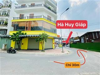 Đất ngay hà huy giáp vô 20m khu vip đường 13m vỉa hè