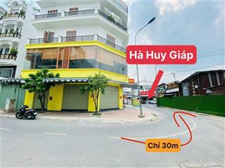 Đất hà huy giáp vào 20m gần ngã tư ga. khu vip đường 12m có vỉa hè nhà lầu