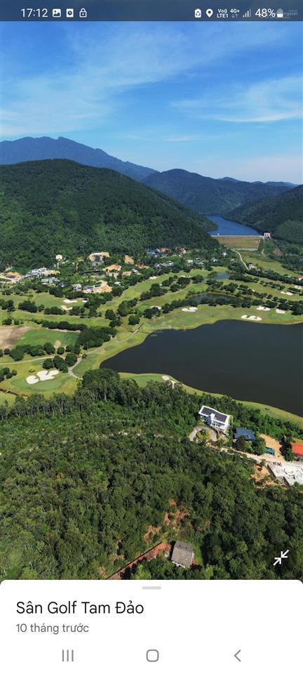 Bán đất khu nghỉ dưỡng sân golf tam đảo vĩnh phúc, sổ lâu dài, giá hơn 12 tỷ,  0985 893 ***