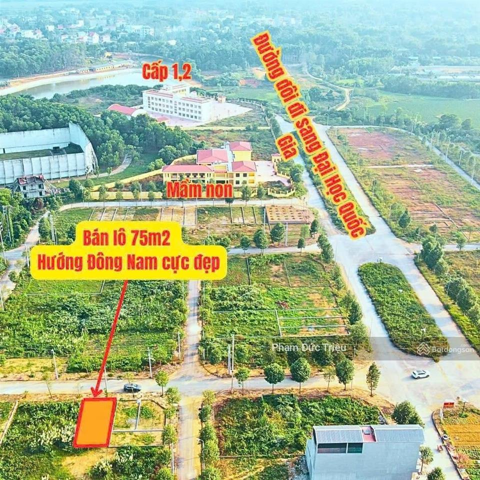 Chính chủ bán 75m2 khu tđc đhqg sát đường đôi, trường mầm non