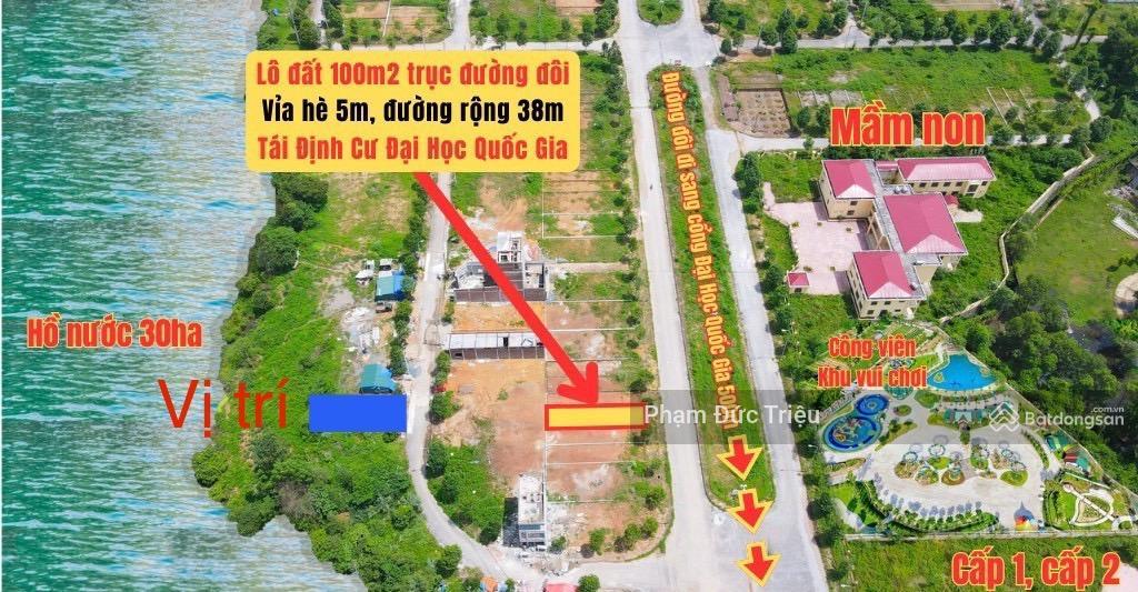 Chính chủ bán hoa hậu 100m2  mt 7m  lô góc, lk view hồ tđc đhqg