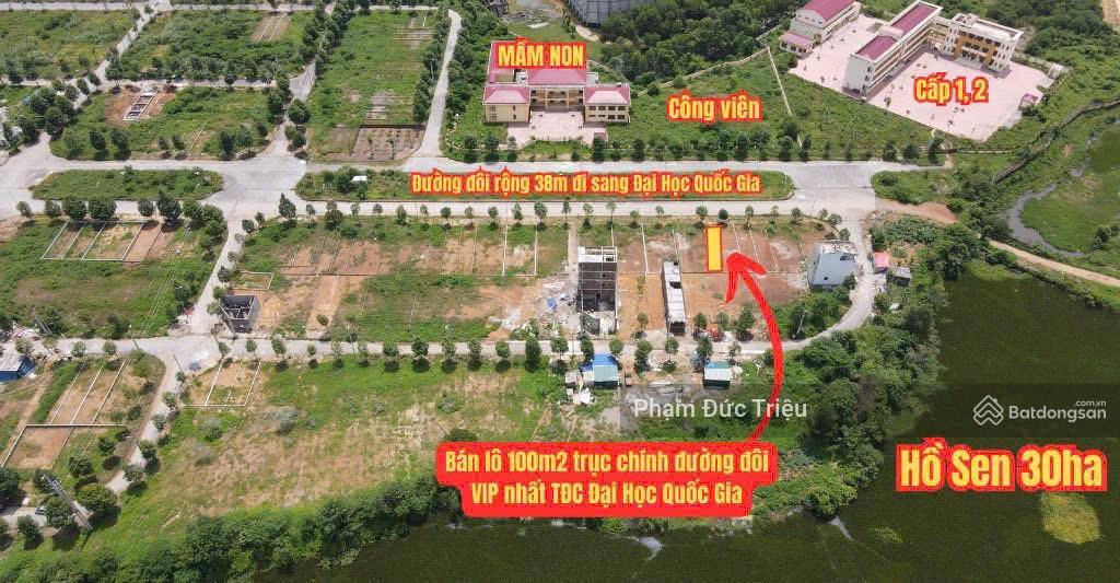 Chính chủ bán hoa hậu 100m2  mt 7m  lô góc, lk view hồ tđc đhqg