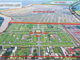 Cần bán 1 nền view công viên kdc sài gòn villagelong hậu. 2tỷ070. (không vướng cống không ngã 3)