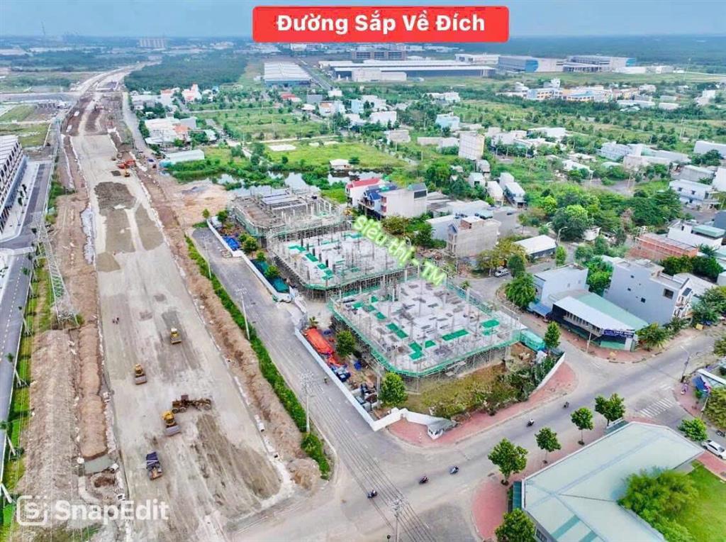 Cần bán nền đất 100m2 đường nhựa 12m kdc thái sơn, đã có sổ. hướng nam, giá 2tỷ130