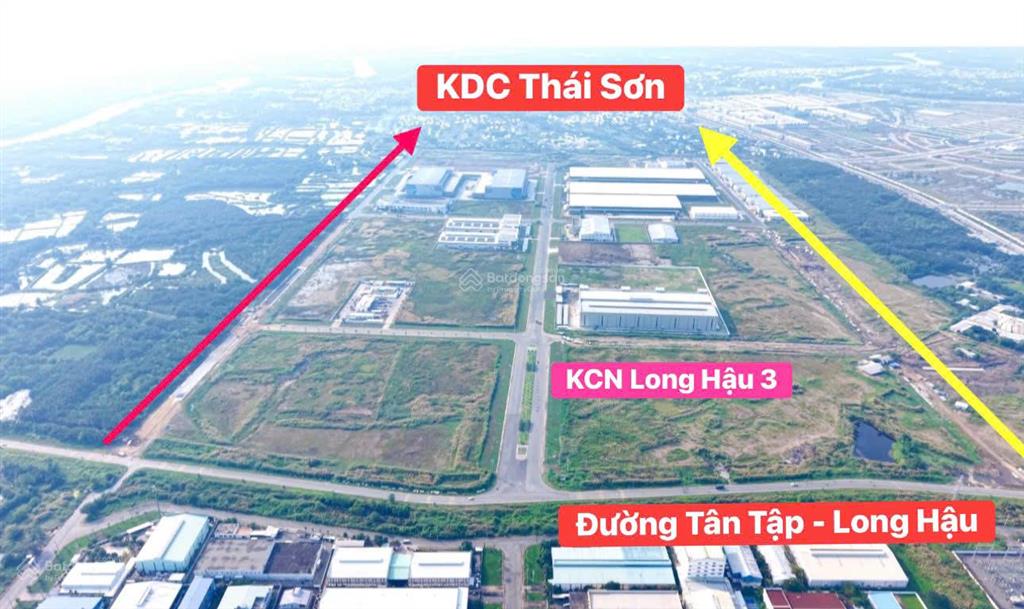 Cần bán nền đất 100m2 đường nhựa 12m kdc thái sơn, đã có sổ. hướng nam, giá 2tỷ130