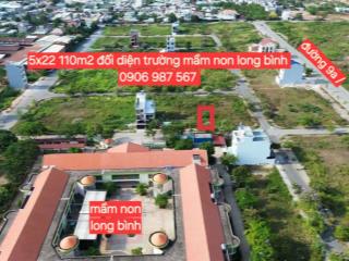 Ngay trường mầm non long bình, đường 12m, 5x22 110m2, tđc phước thiện, ngay đường 9a 0904 968 ***
