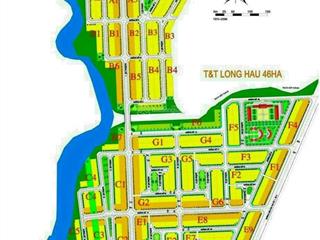 Bán 03 ô đất vị trí đẹp mặt tiền đường số 1, trục chính vào dự án t&t long hậu.  0936 777 ***