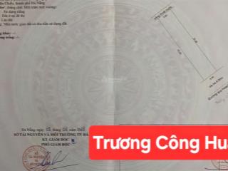 Bán đất đường trương công huấn,p. hải vân, đà nẵng đường 7m5 hướng đông nam, gần biển, giá 3.3tỷ