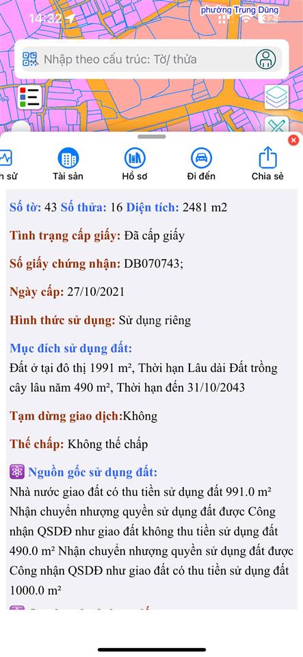 Bán quỹ đất siêu hiếm 2481m2 trên thị trường nhà đất biên hòa, ngay trung tâm, pháp lý sạch chuẩn!