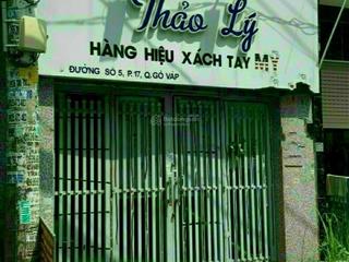 Phí dv 1% bán nhà mặt tiền kinh doanh. 43 đs 5 p17 gv dt 4 x 20m sổ cn 72m2. giá 8.9 tỷ tl