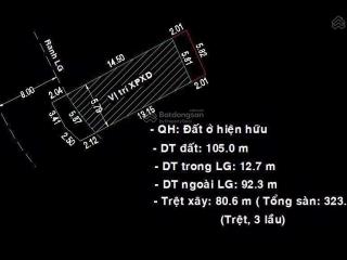 8,5 tỷ mặt tiền đường 8m sát nguyễn duy trinh q2  105m2 ngang khủng 5,9m  qh cao tầng