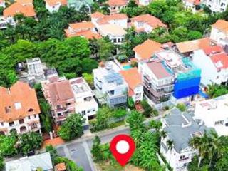 Đất biệt thự góc 3 mặt tiền đường ngay nguyễn văn hưởng, thảo điền, q2, 20x20m, 330m2, giá 85 tỷ