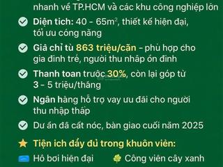 Căn hộ 2pn giá chỉ từ 863 triệu tại trung tâm bình dương, ngay ql13  gần kdl đại nam.