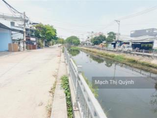 Đất q12. view kênh thoáng mát 5 dài 32m, full thổ cư. giá 6.8ty tl