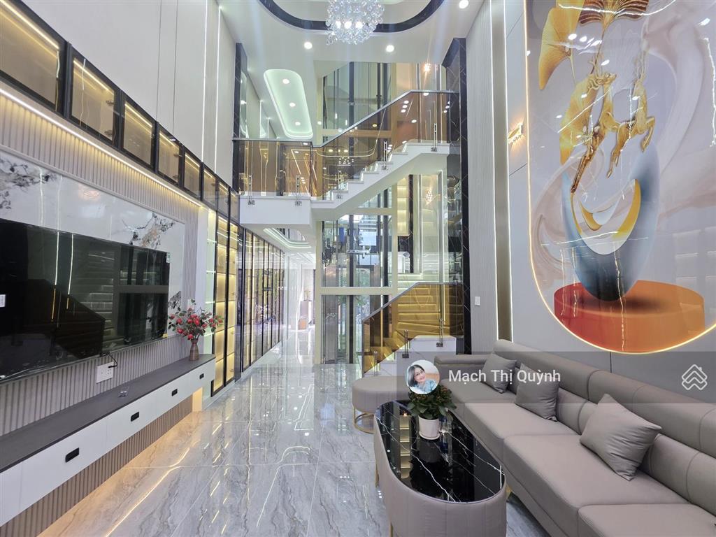 Nhà xây mới có thang máy. 4pn, 6wc tại đường 21, thạnh xuân, quận 12, tp. hcm giá tốt 8,4 tỷ