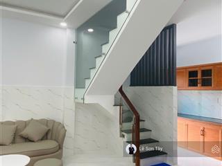 Bán nhà mới 100% hẻm 749 huỳnh tấn phát, p. phú thuận, q7. ô tô đậu cách nhà 10m. giá 1,65 tỷ tl