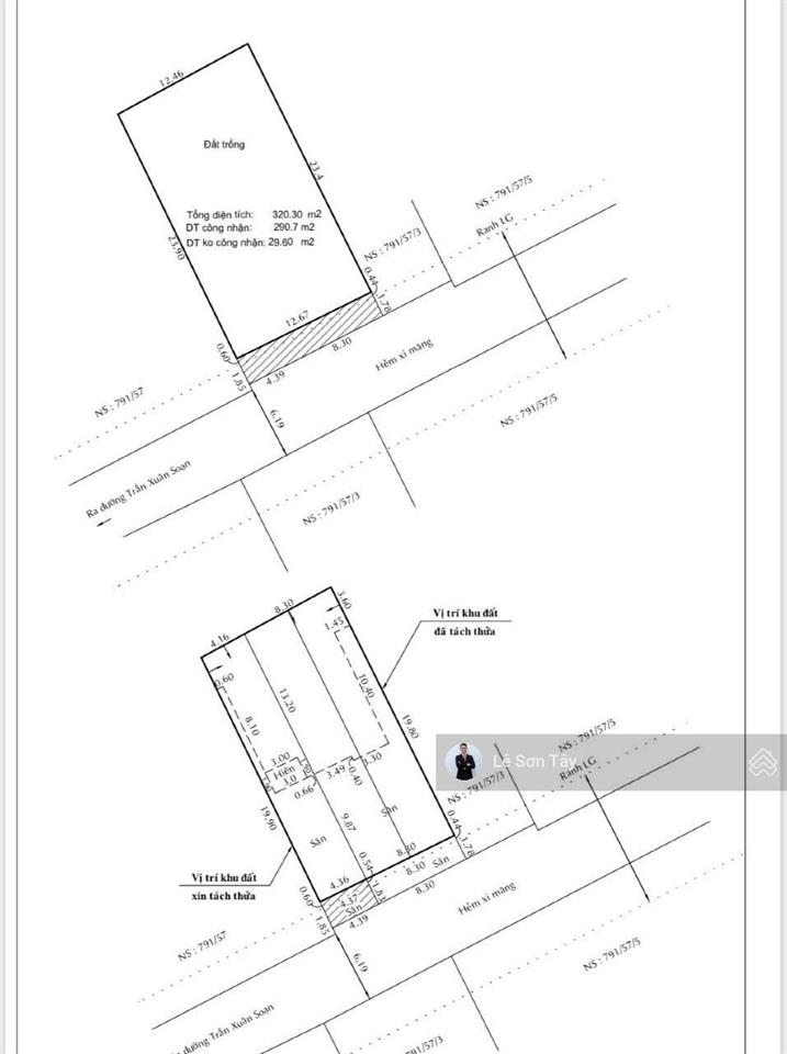 Chính chủ gởi bán lô đất lớn kdc kiều đàm l tân hưng l cách mt chính chỉ 30m. dt  325m2 . giá tốt