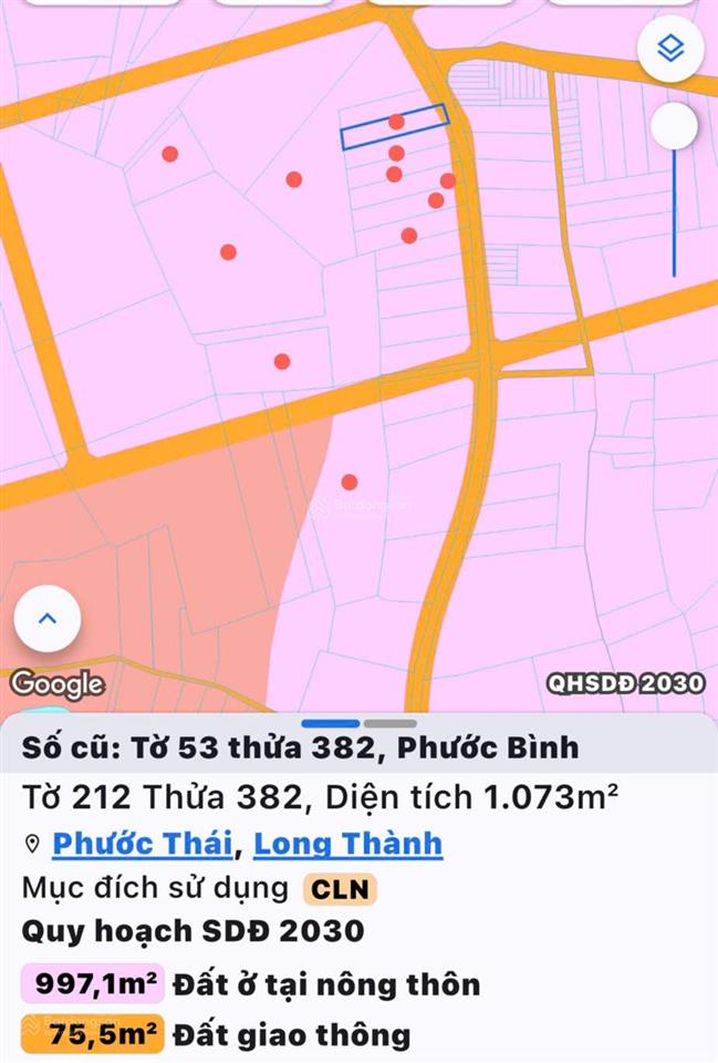 Bán 3.9 ha (39.000m2) đất mặt nhựa xã phước bình  long thành giá tốt để đầu tư