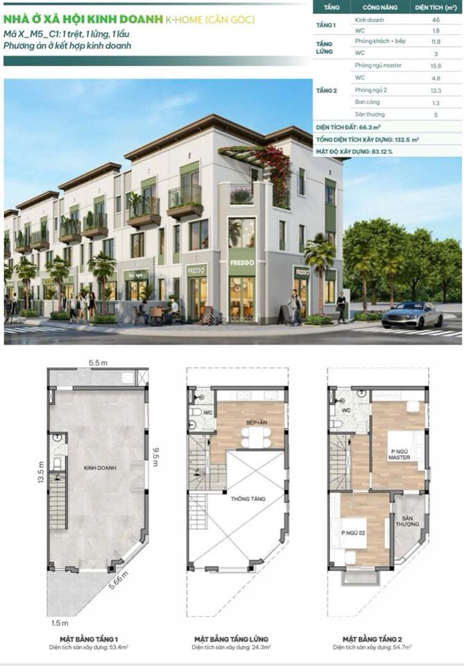 Bán nhà ở xã hội k home new city 800 triệu vay bank 64%. 0376 721 ***